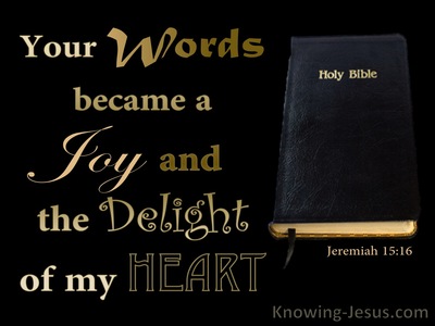Jeremiah 15:16